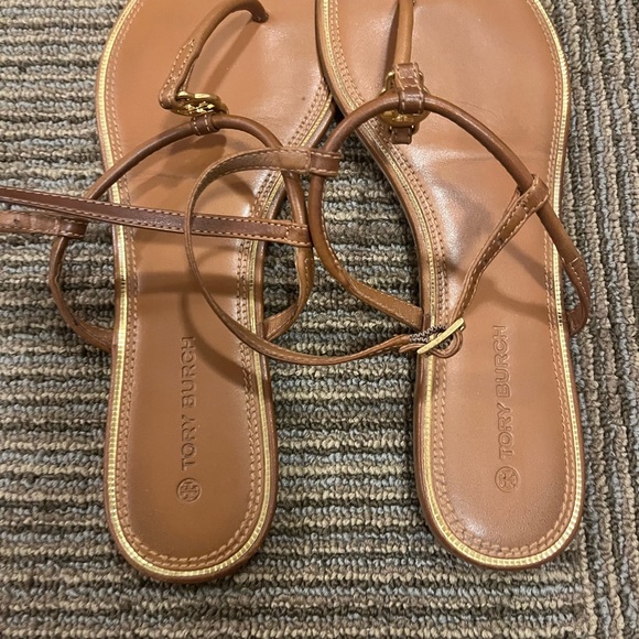 Tory Burch Brown Leather Sandals - Picture 3 of 3